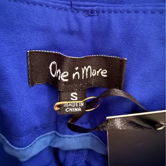 One n More Royal Blue Pleated Dress Pants Small - Picture 8 of 12
